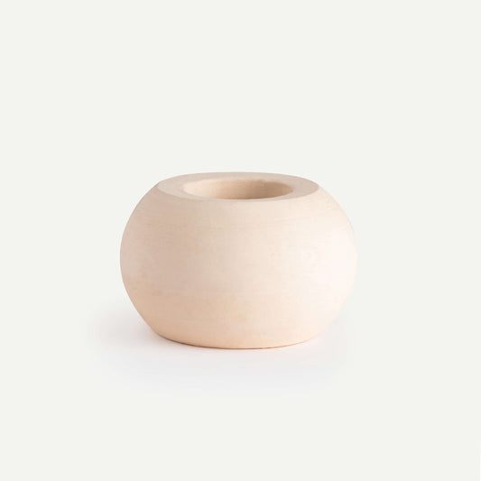 BLANCO CANDLE HOLDER 11.4(幅) x 11.4(奥行) x 7.6(高さ)／直径: 11.4