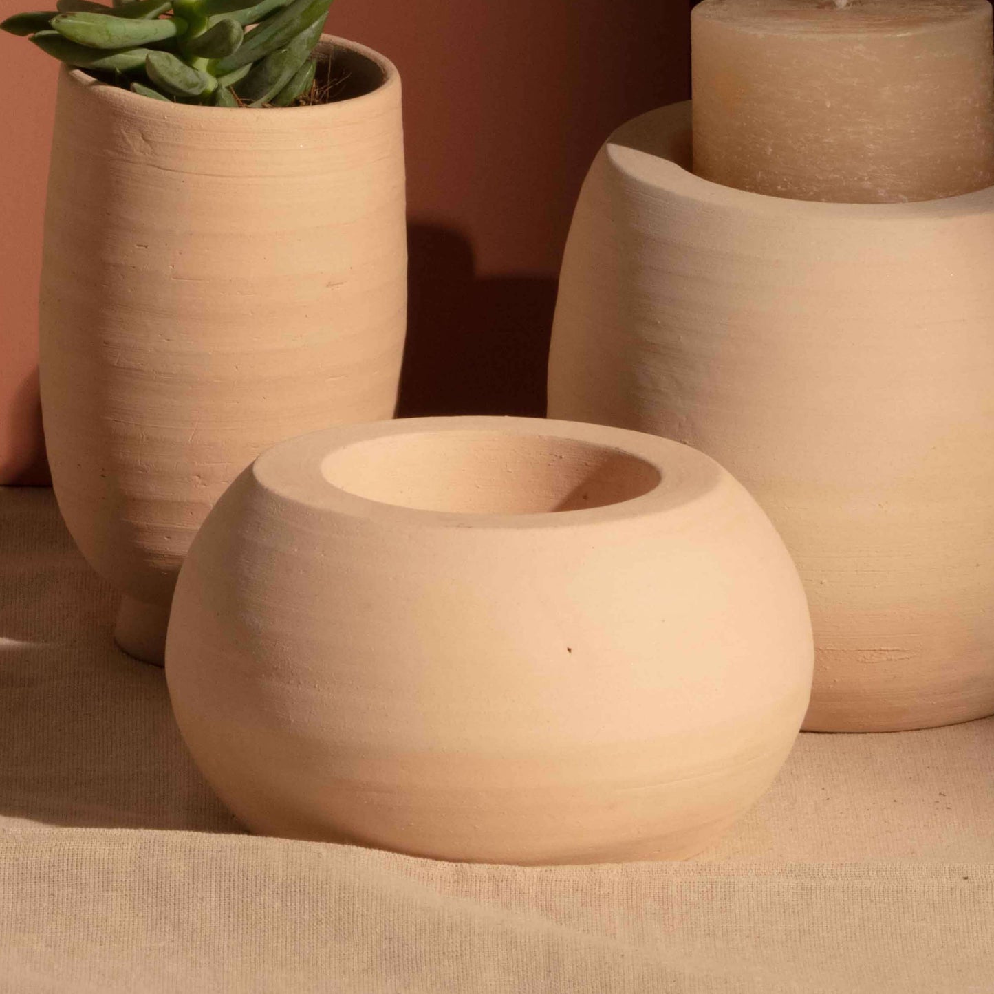 GRANDE CANDLE HOLDER 16.5(幅) x 16.5(奥行) x 7.6(高さ)／直径: 16.5