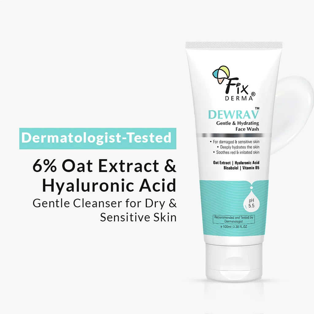 【Fixderma】 Dewrav Gentle & Hydrating Face Wash｜デュラブ ジェントル&ハイドレーティング フェイスウォッシュ｜100ml