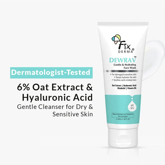 【Fixderma】 Dewrav Gentle & Hydrating Face Wash｜デュラブ ジェントル&ハイドレーティング フェイスウォッシュ｜100ml
