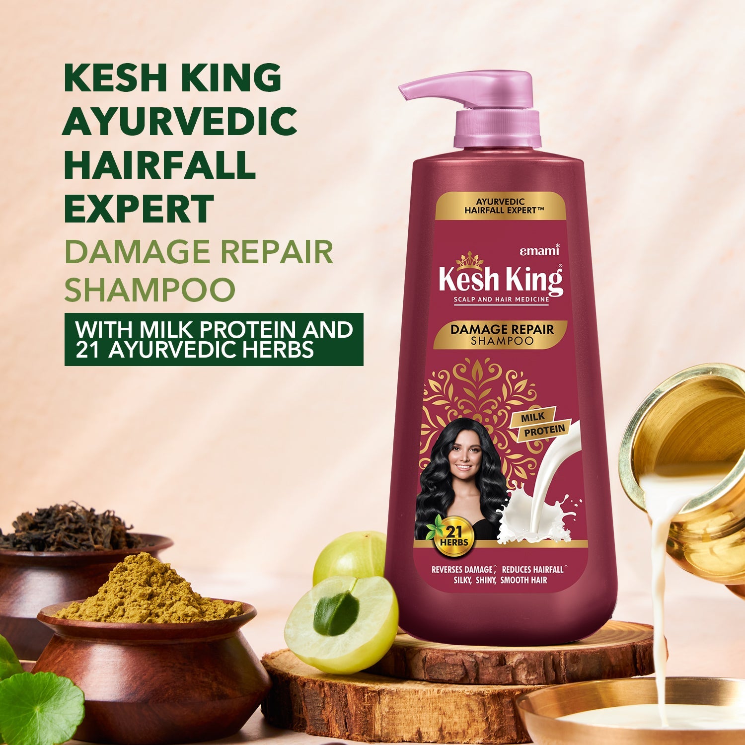 Kesh King Ayurvedic Damage Repair Shampoo 600 ml