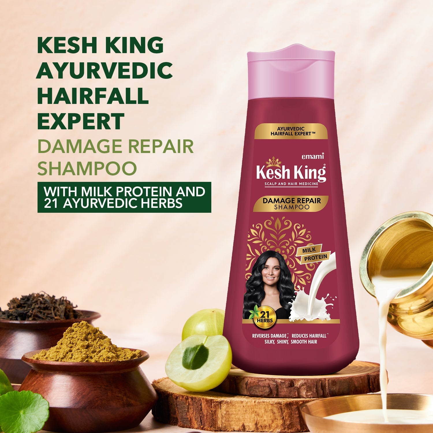Kesh King Ayurvedic Damage Repair Shampoo 340 ml