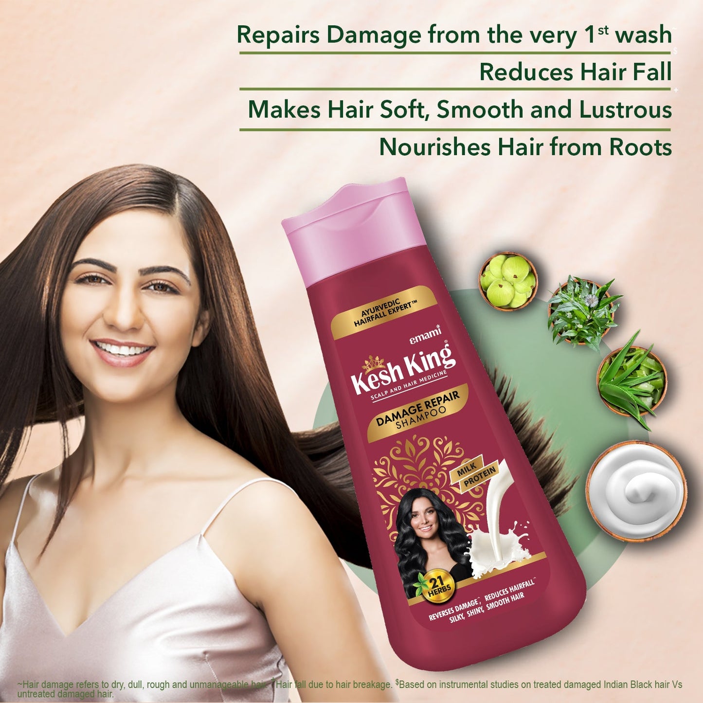 Kesh King Ayurvedic Damage Repair Shampoo 340 ml
