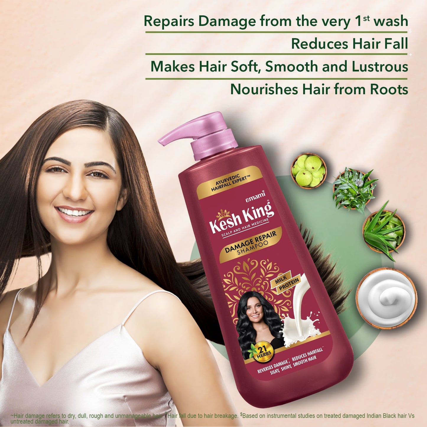 Kesh King Ayurvedic Damage Repair Shampoo 600 ml