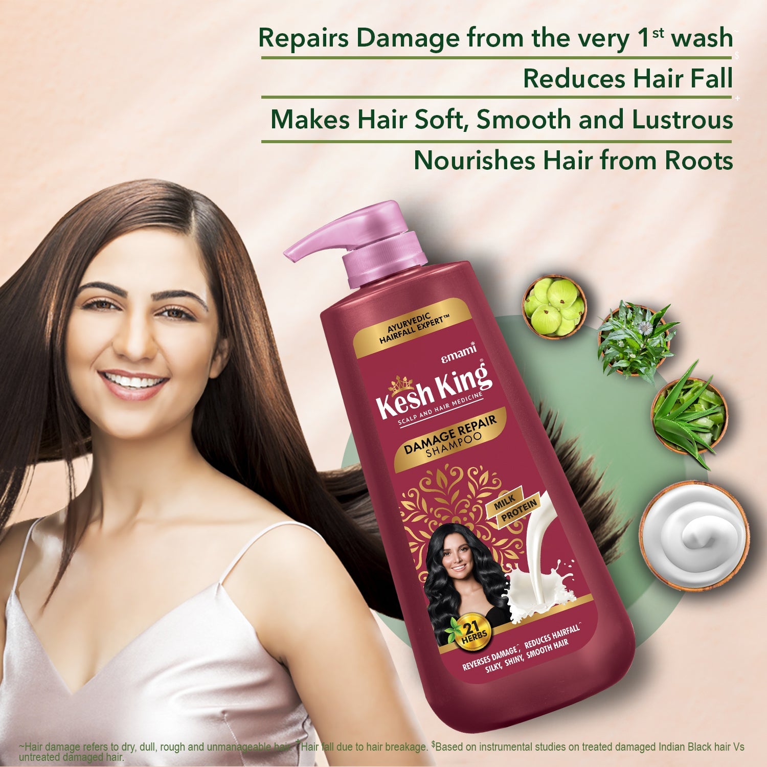 Kesh King Ayurvedic Damage Repair Shampoo 600 ml