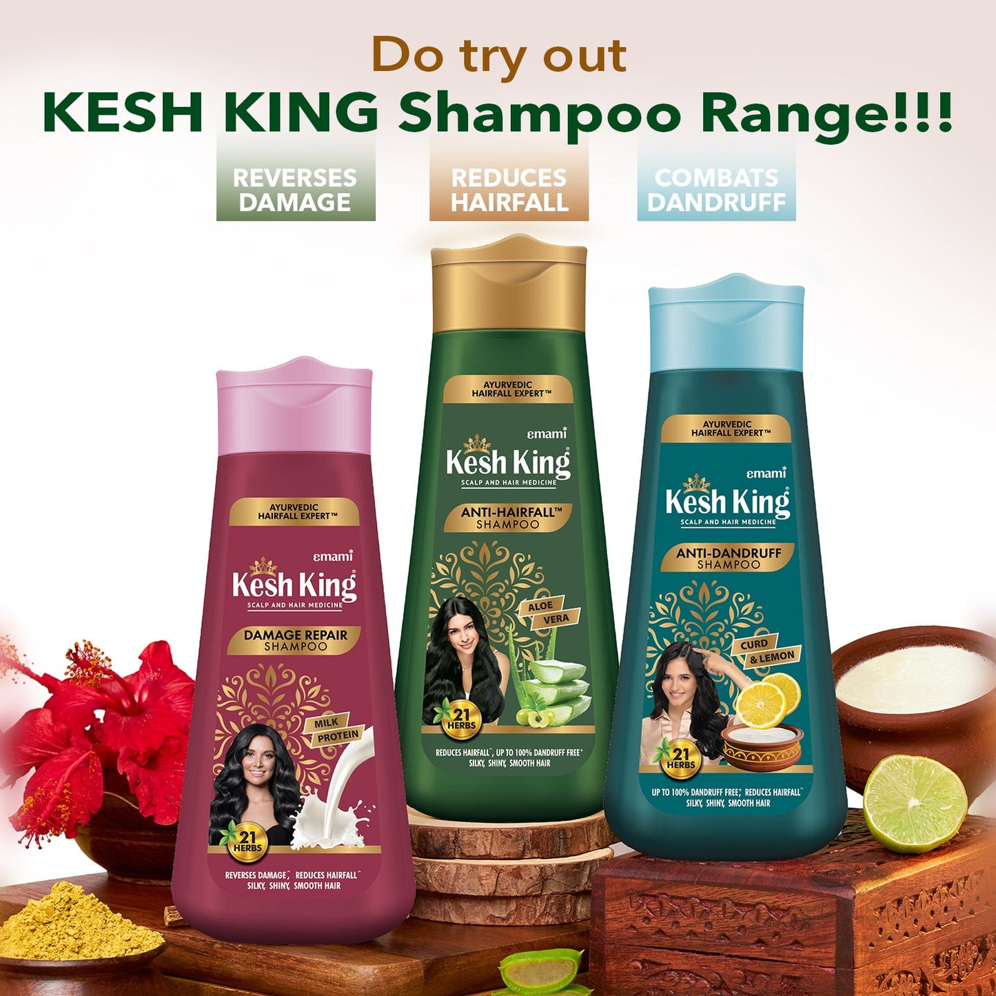 Kesh King Ayurvedic Damage Repair Shampoo 340 ml