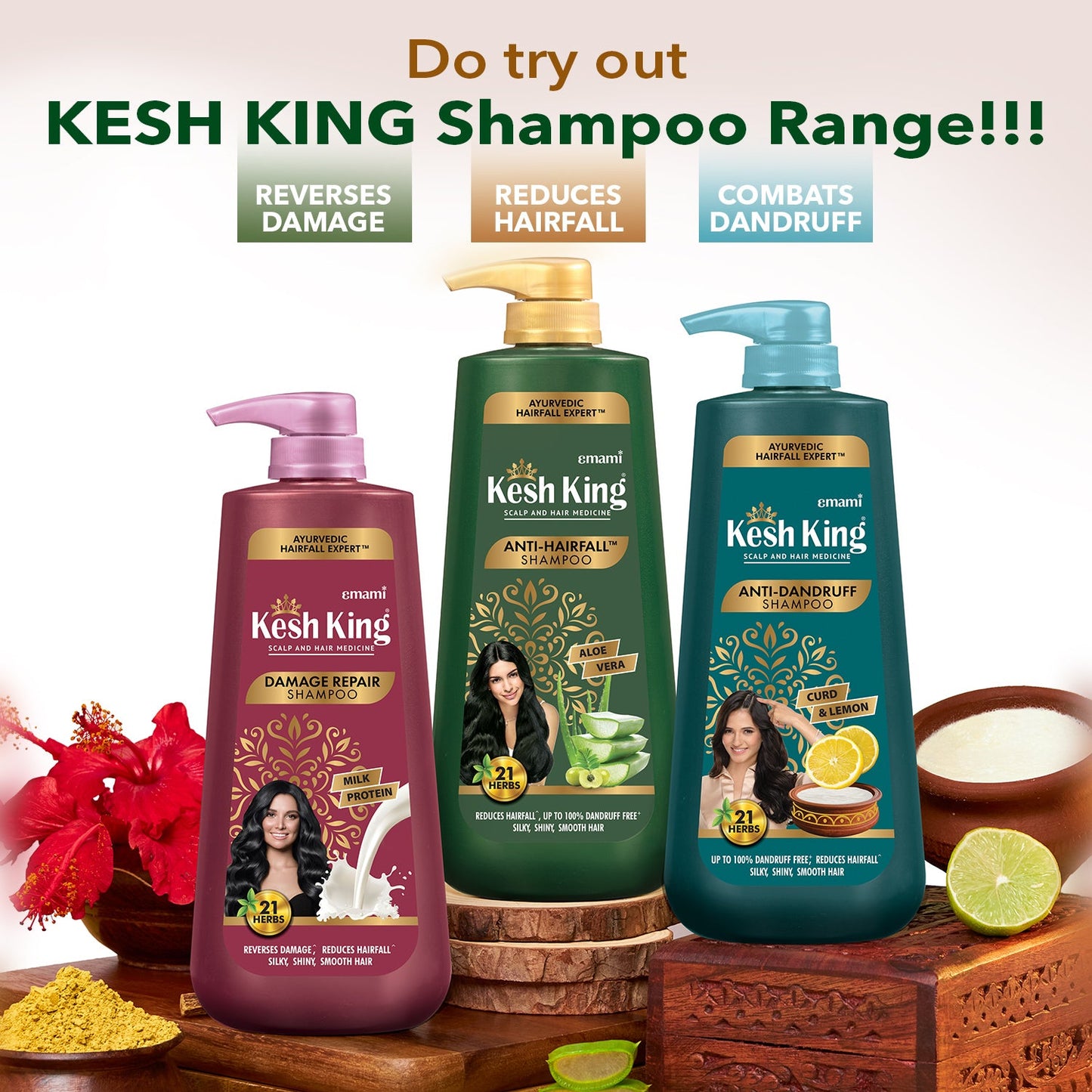 Kesh King Ayurvedic Damage Repair Shampoo 600 ml