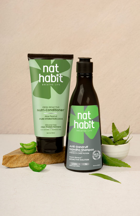 【Nat Habit】 Anti-Dandruff Aloe Hydration Lock Combo｜アンチダンドラフ アロエ ハイドレーション ロック コンボ｜コンボパック
