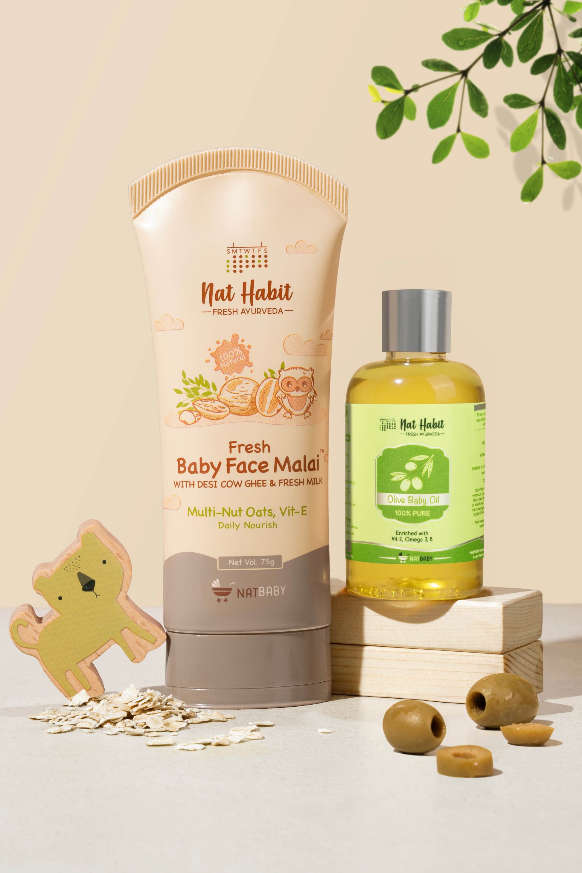 Baby Face Malai & Pure Olive Oil Combo Pack of 2