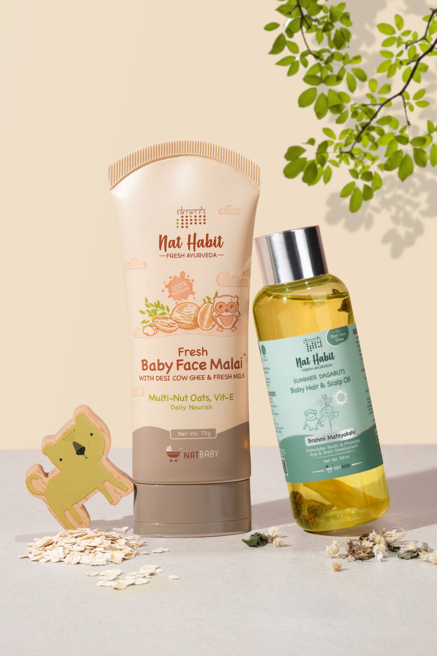Baby Face Malai & Summer Dasabuti Baby Scalp & Hair Oil 75ml