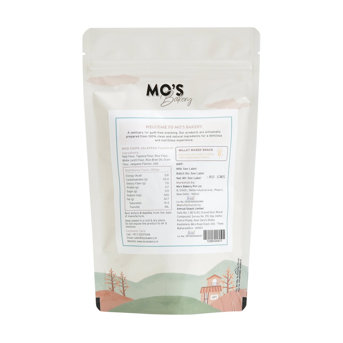 Ragi Chips Jalapeno 170g