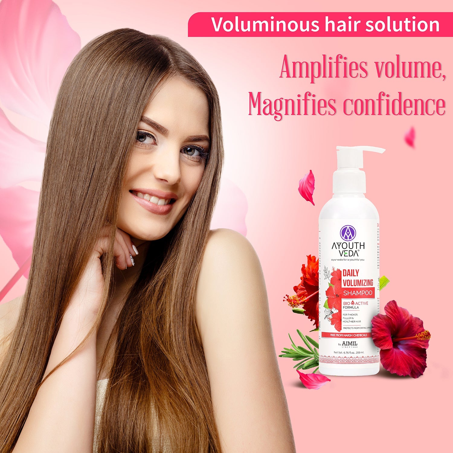 Daily Volumizing Shampoo with Aloe Vera, Rajmash & Shikakai | Boosts Volume & Thickness | Improves Hair Density & Strengthens Roots | 200 ml 200ml