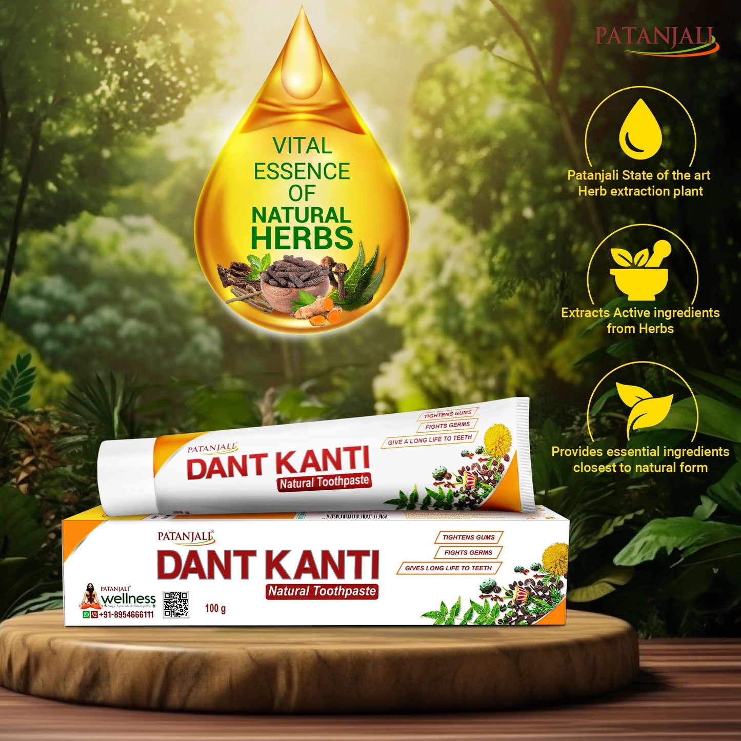 Patanjali Dant Kanti Natural Toothpaste (100 g)