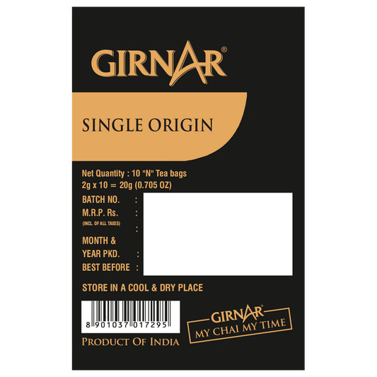 Single Origin Black Tea Bags - Darjeeling Tea 10 Tea Bags