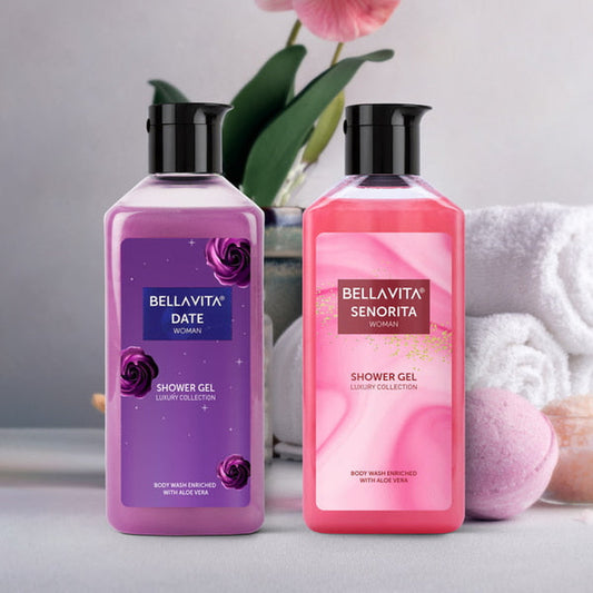 【Bella Vita】 Ready To Romance Shower Gel Combo - 2 x 250ml｜レディ トゥ ロマンス シャワージェル コンボ（セニョリータ＋デイト 2本）｜250ml