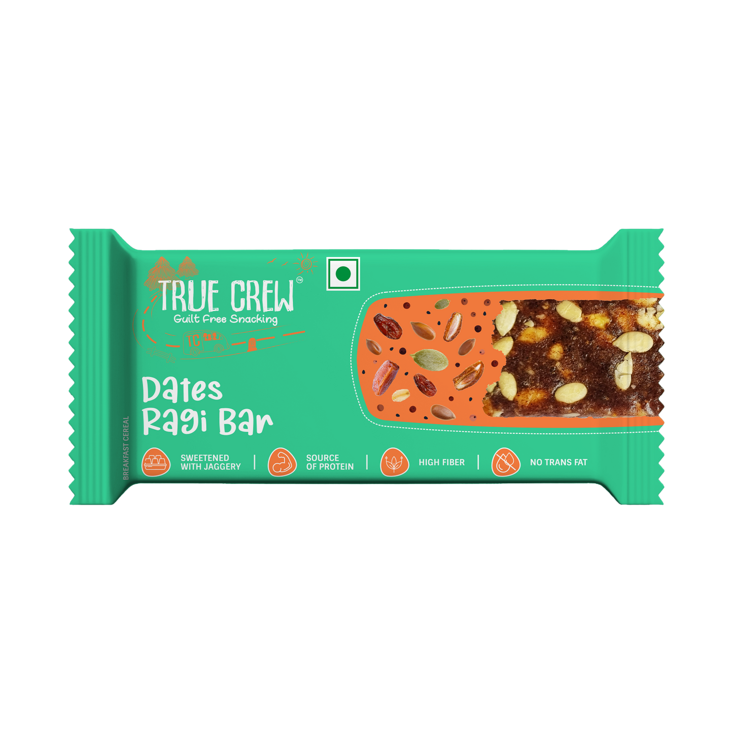 【Sri Sri Tattva】 Dates Ragi Bar｜ デーツ＆ラギバー｜ 25g