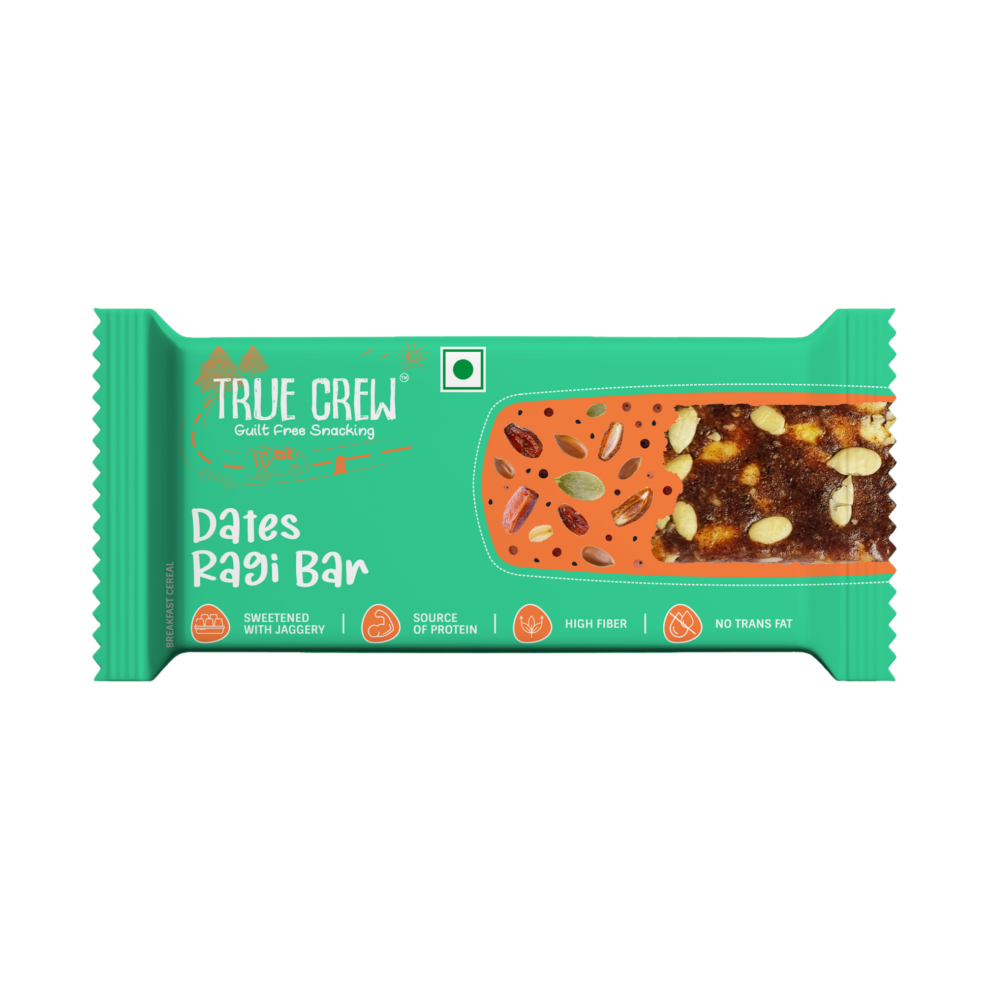 【Sri Sri Tattva】 Dates Ragi Bar｜ デーツ＆ラギバー｜ 25g
