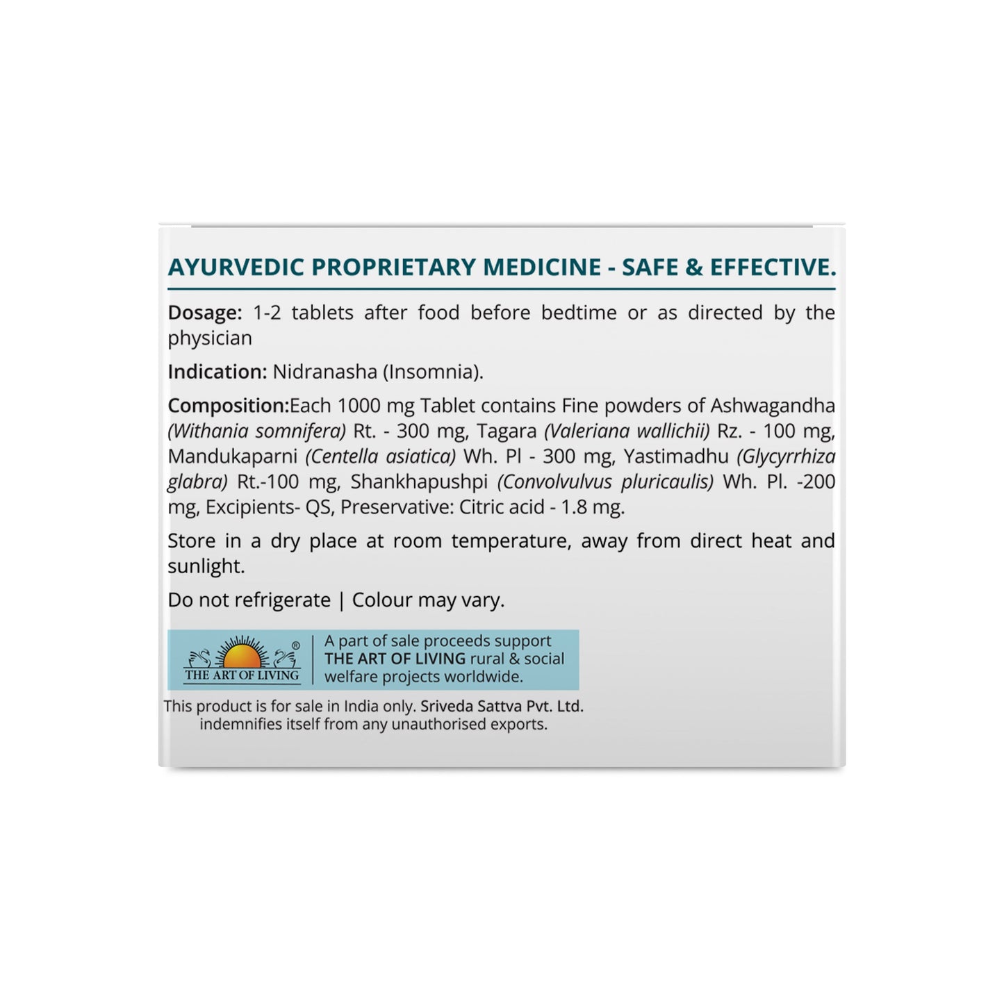 DEEP-SLP Tablets  for Better Sleep | 1000 mg 100tabs