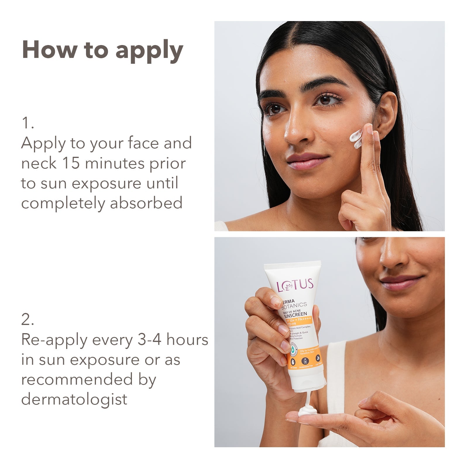DermaBotanics Daily UV acne sunscreen SPF 50+ PA +++++ 50gm
