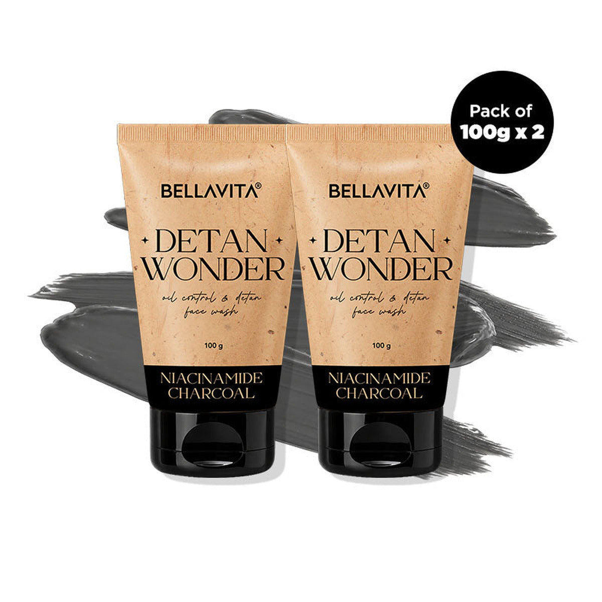 【Bella Vita Organic】 Oil Control Facewash (Pack Of 3)｜オイルコントロール 洗顔料 3本セット｜100g×3