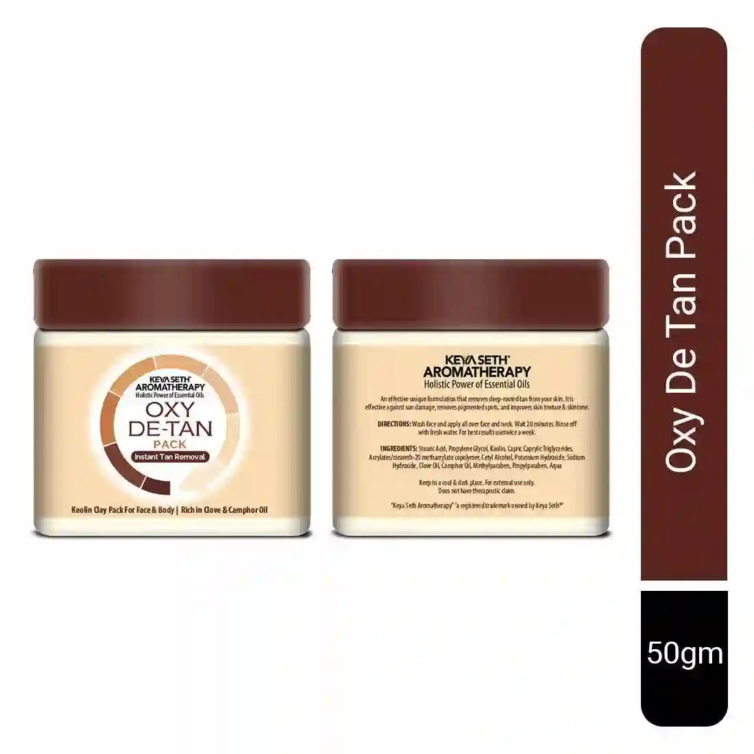 Oxy De Tan Removal for Glowing & Lighting oil Control, Anti Acne & Pimples Blemishes Pigmentation De Tan pack for Face & Body – No Ammonia & Blech 50g x 3