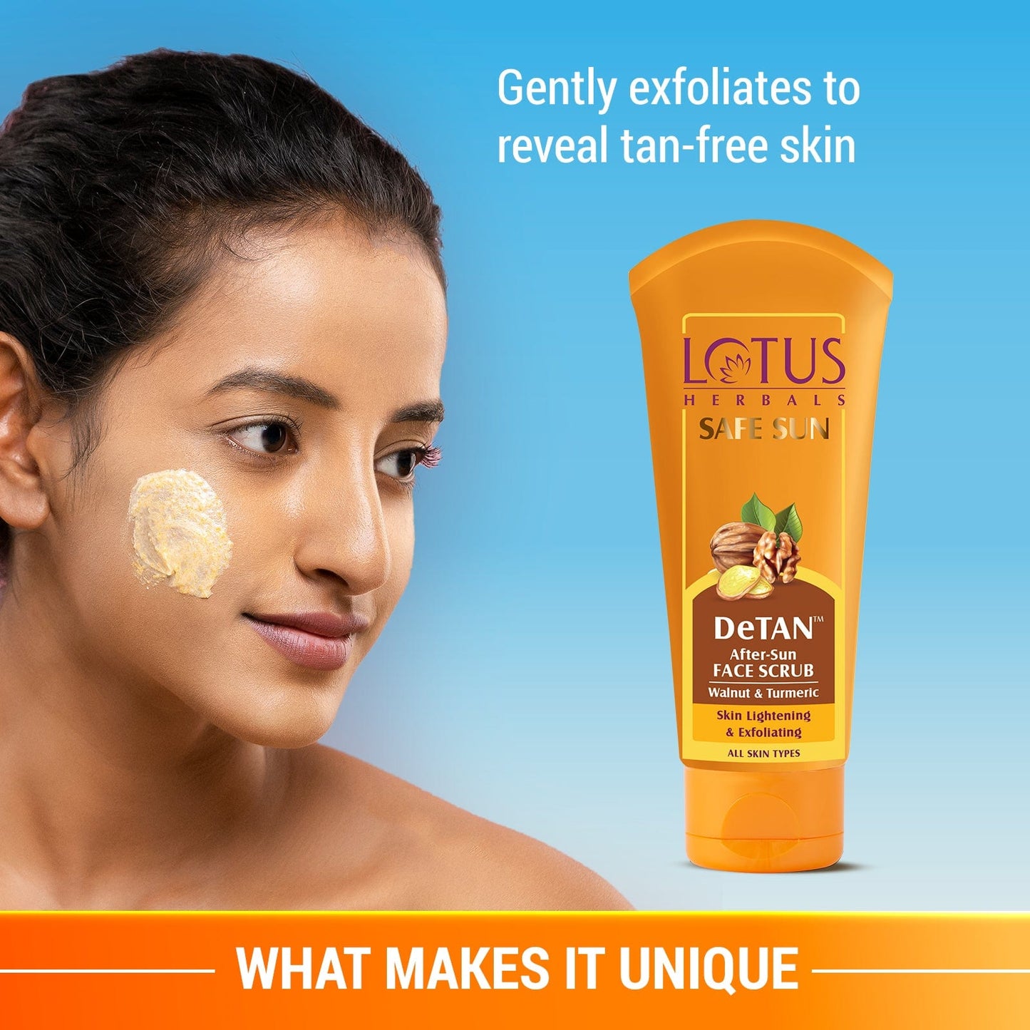 Safe Sun DeTan After-Sun Face Scrub 100 g
