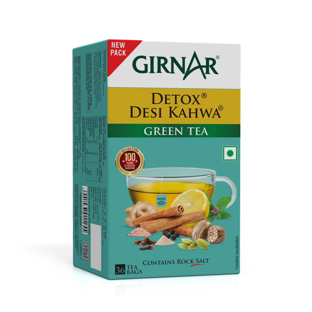 Green Tea Bags - Detox / Desi Kahwa 50 Tea Bags