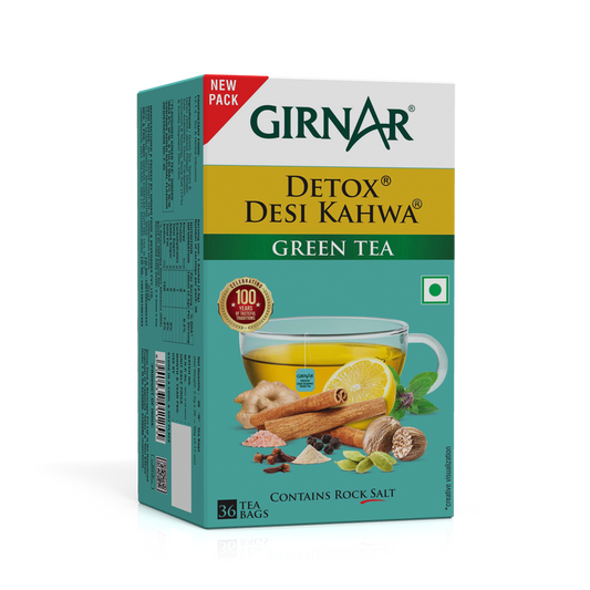 Green Tea Bags - Detox / Desi Kahwa 36 Tea Bags