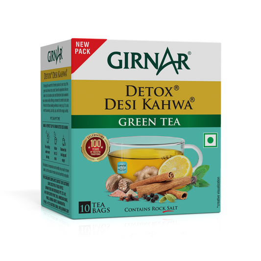 Green Tea Bags - Detox / Desi Kahwa 100 Tea Bags