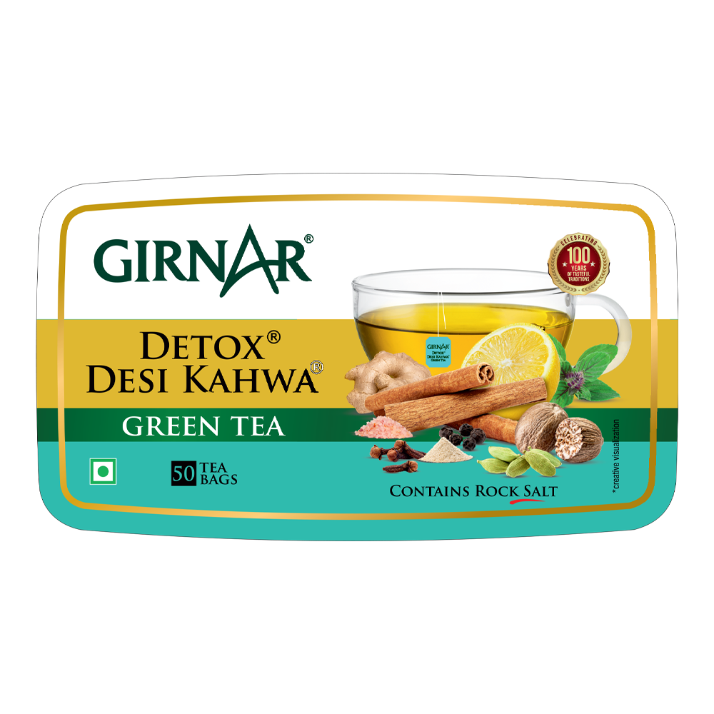 Green Tea Bags - Detox / Desi Kahwa 100 Tea Bags