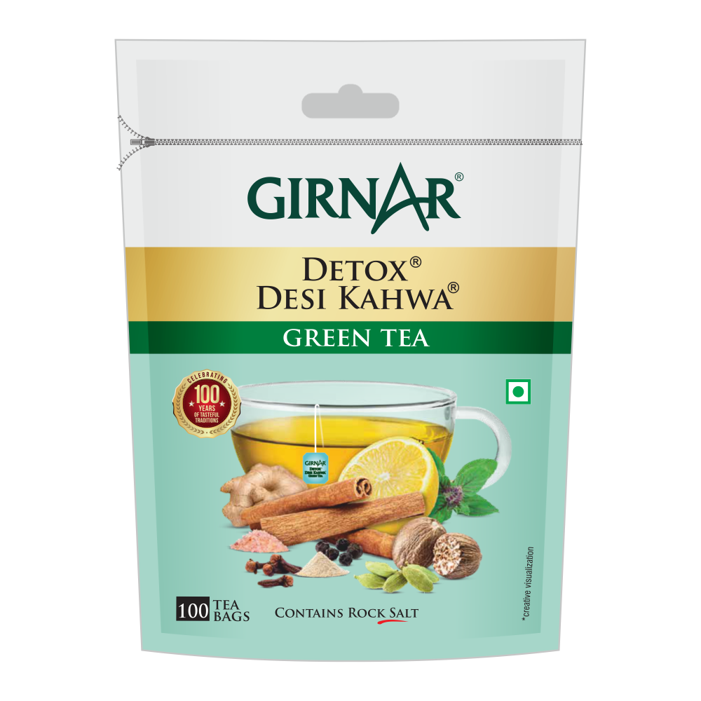 Green Tea Bags - Detox / Desi Kahwa 50 Tea Bags