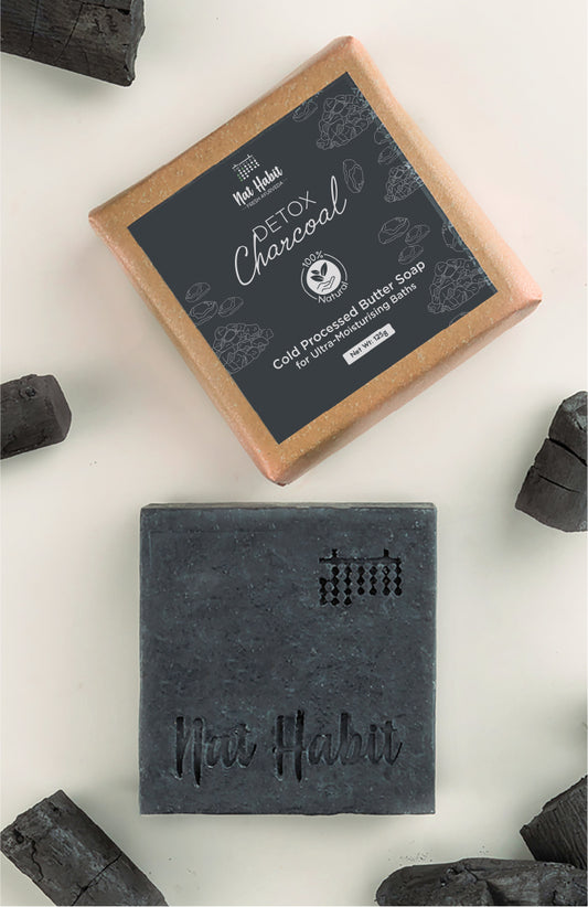Cold Processed Detox Charcoal Soap 125g x 2個