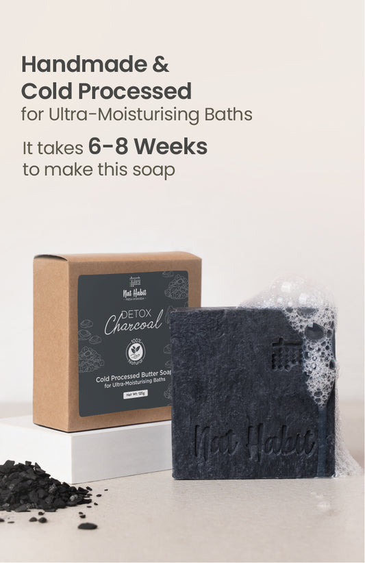 Cold Processed Detox Charcoal Soap 125g x 2個