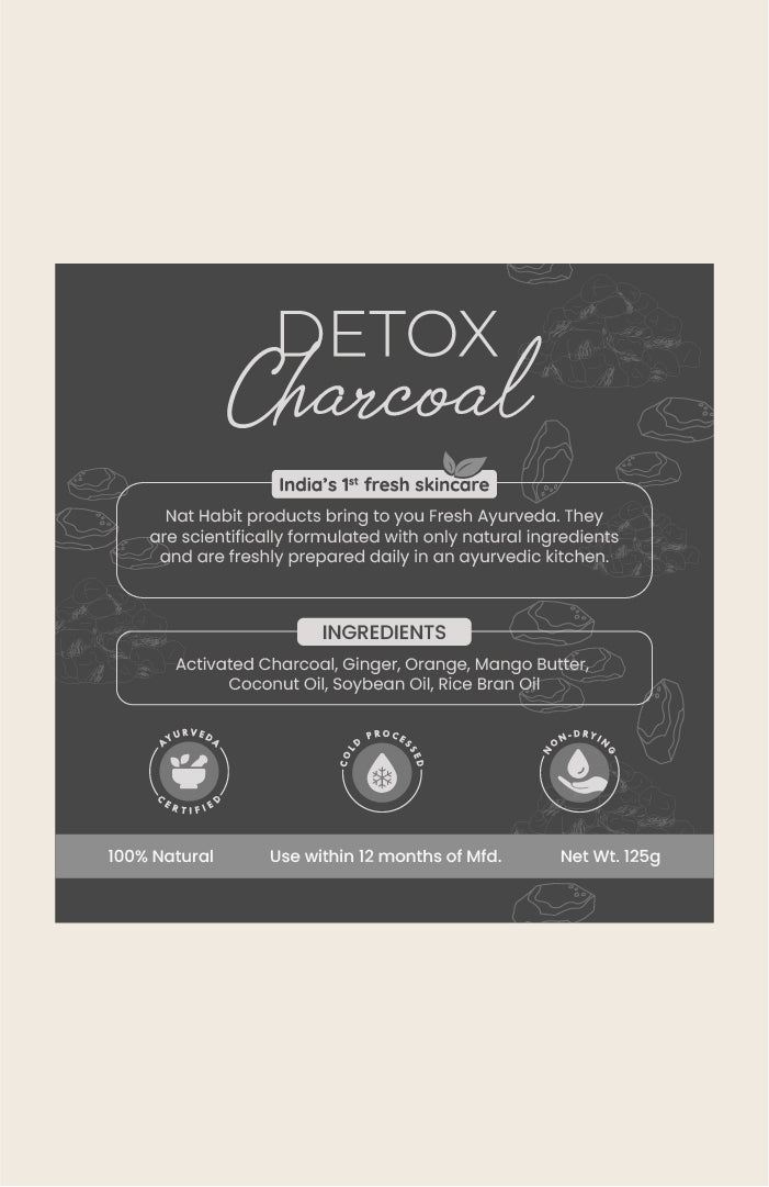 Cold Processed Detox Charcoal Soap 125g x 1個