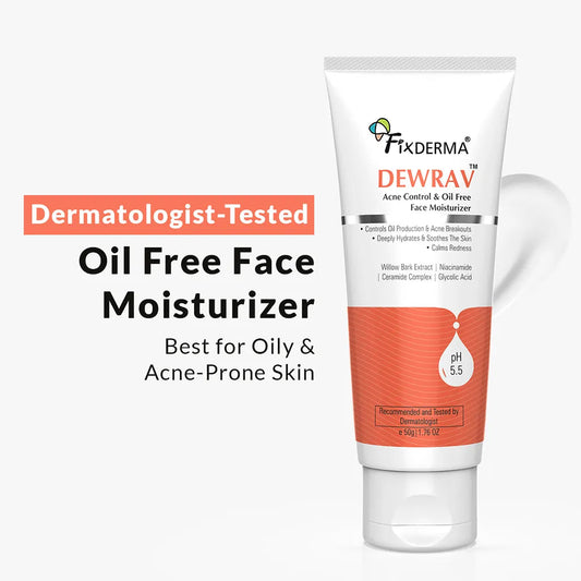 【Fixderma】 Dewrav Acne Control & Oil Free Face Moisturizer｜デュラブ 肌荒れケアコントロール&オイルフリー フェイスモイスチャライザー｜50g