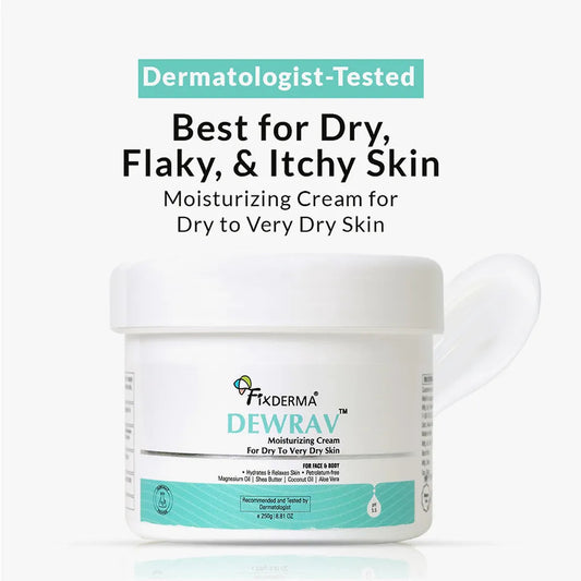 【Fixderma】 Fixderma Dewrav Moisturizing Cream For Dry To Very Dry Skin｜フィクスダーマ デュラブ モイスチャライジング クリーム｜250g