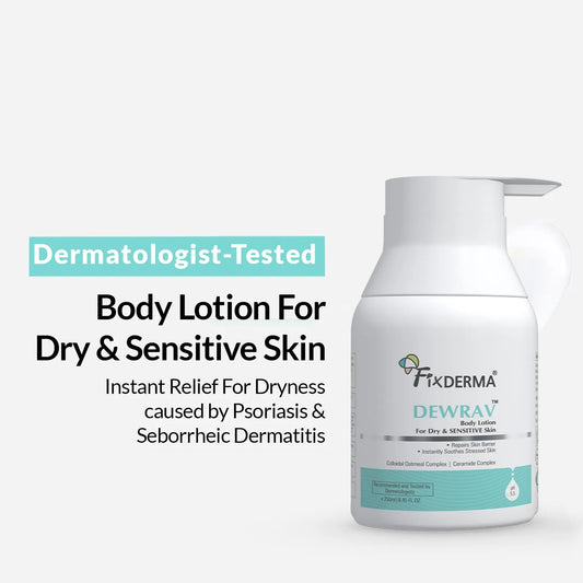 【Fixderma】 Dewrav Body Lotion For Dry & Sensitive Skin｜デュラブ ボディローション ドライ&センシティブスキン用｜250ml