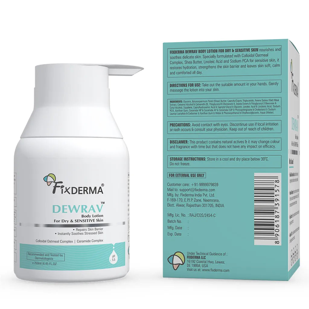 Dewrav Body Lotion For Dry & Sensitive Skin