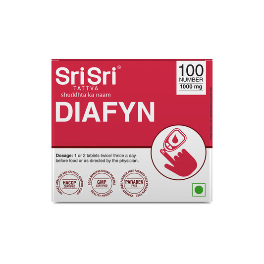 【Sri Sri Tattva】 DIAFYN for Blood Sugar Control｜ 血糖値コントロール用 ダイアフィン｜ 100錠