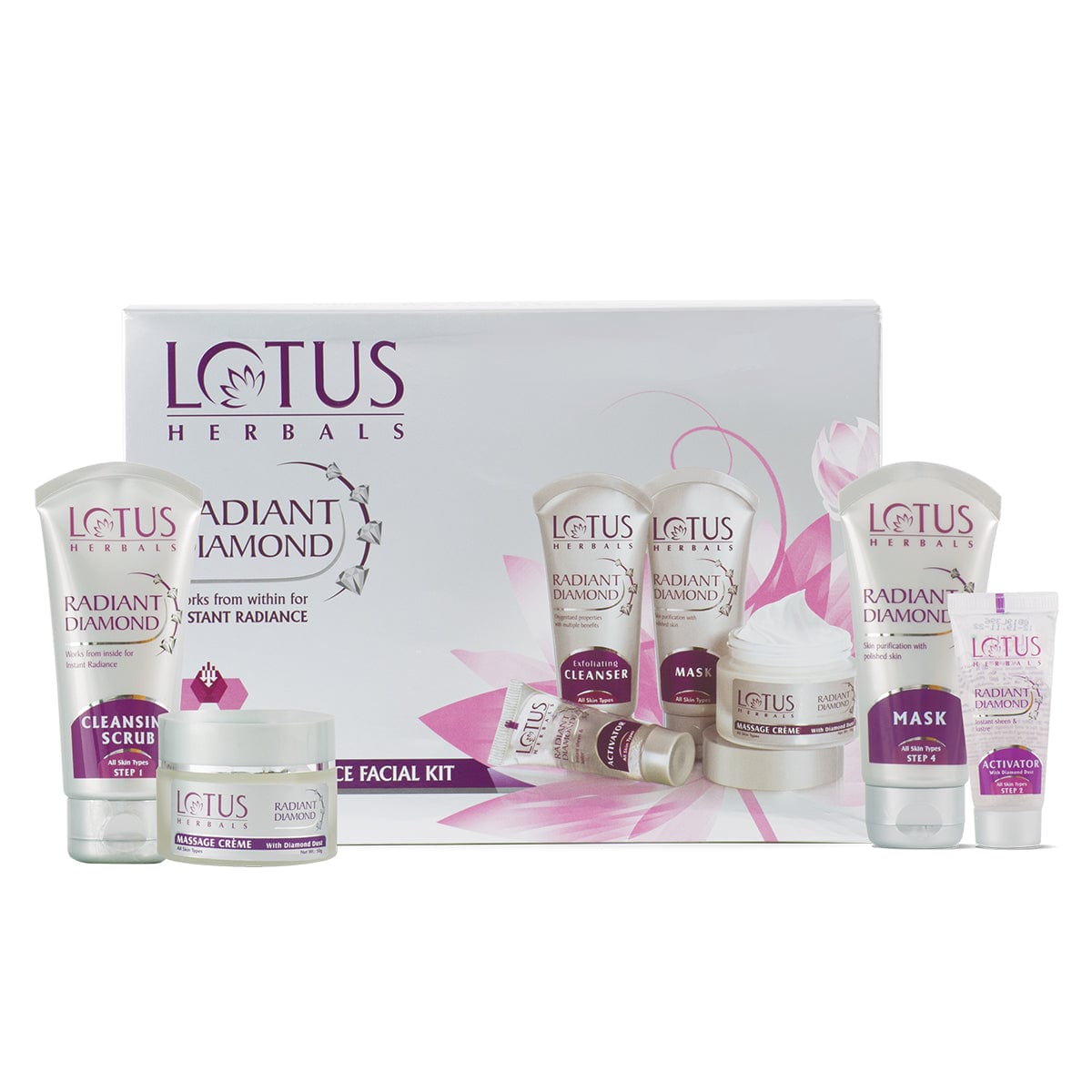 Radiant Diamond Cellular Radiance Salon Grade FACIAL KIT 170g