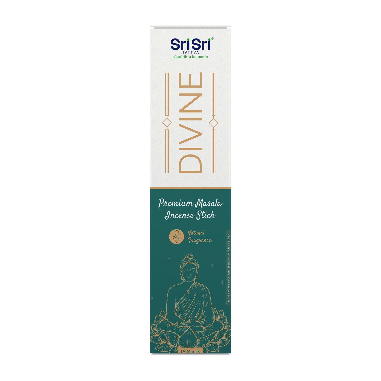 【Sri Sri Tattva】 Divine Premium Masala Incense Sticks for Pooja｜ ディヴァイン プレミアム マサラ香（プージャ用）｜ 15本