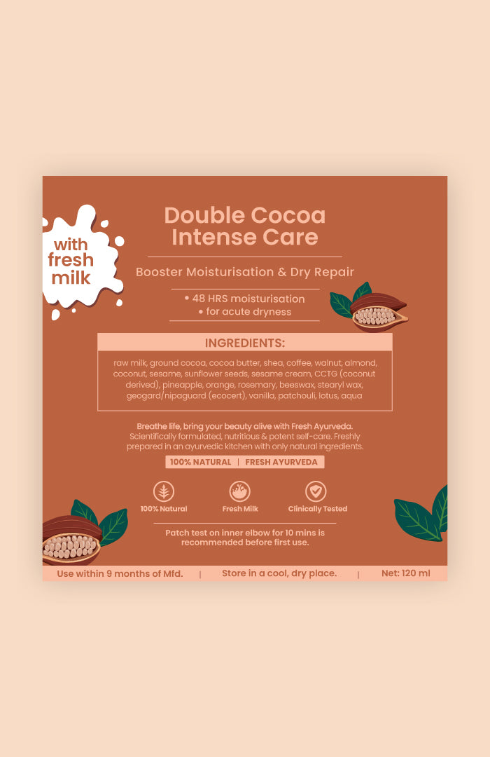 Double Cocoa Intense DermaCare Body Malai 120ml x 2個セット