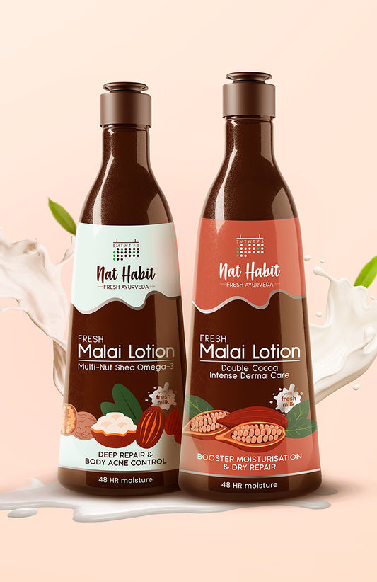 Double Cocoa & Multi-Nut Malai Lotion 2点セット