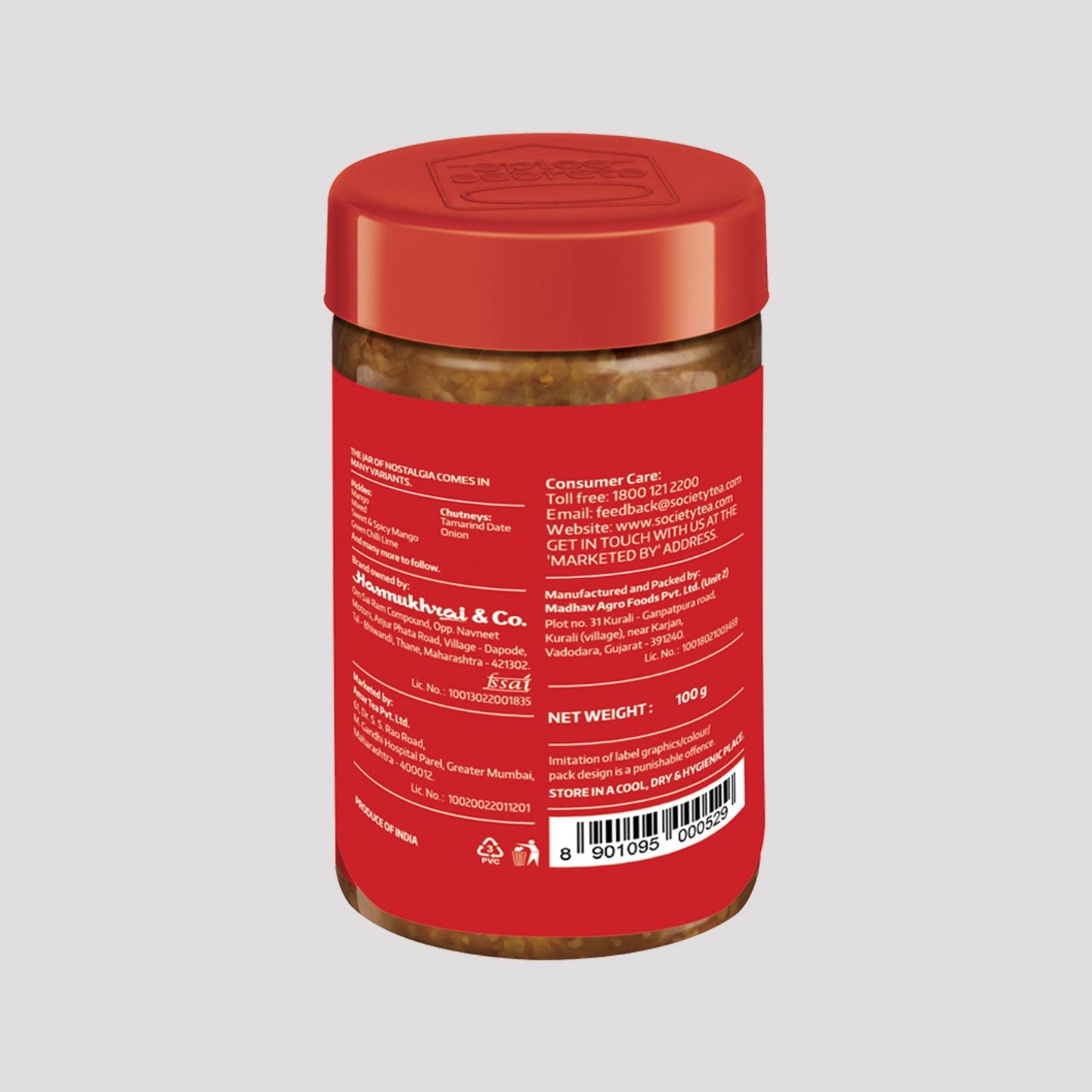 Society Dry Garlic Chutney Jar 100 g