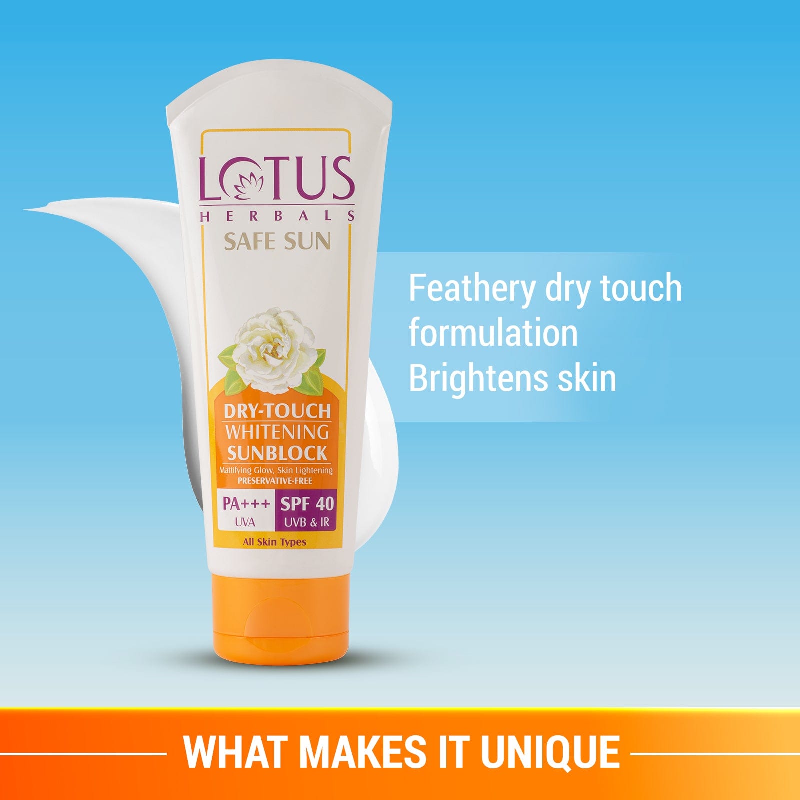 Safe Sun Dry-Touch Whitening Sunscreen SPF 40 PA+++ 50g 50g