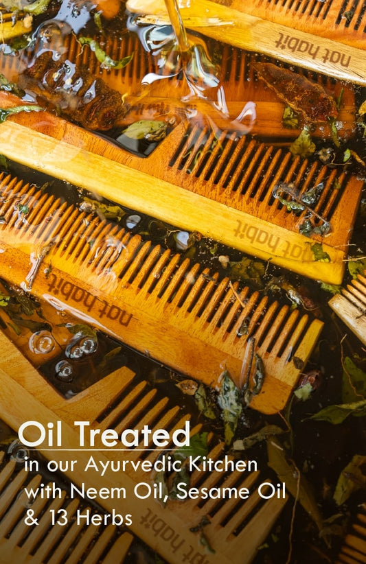 Dual Tooth Kacchi Neem Comb デュアル トゥース ニーム コーム
