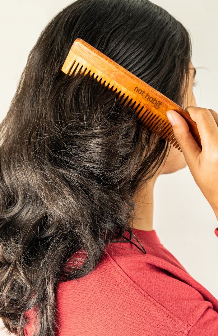 Dual Tooth Kacchi Neem Comb デュアル トゥース ニーム コーム