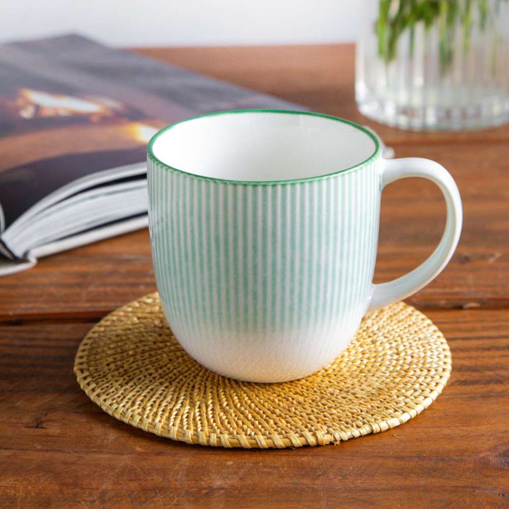 Aura Lines Mint Glow Coffee Mug (Set of 2) – 350 ml 350ml