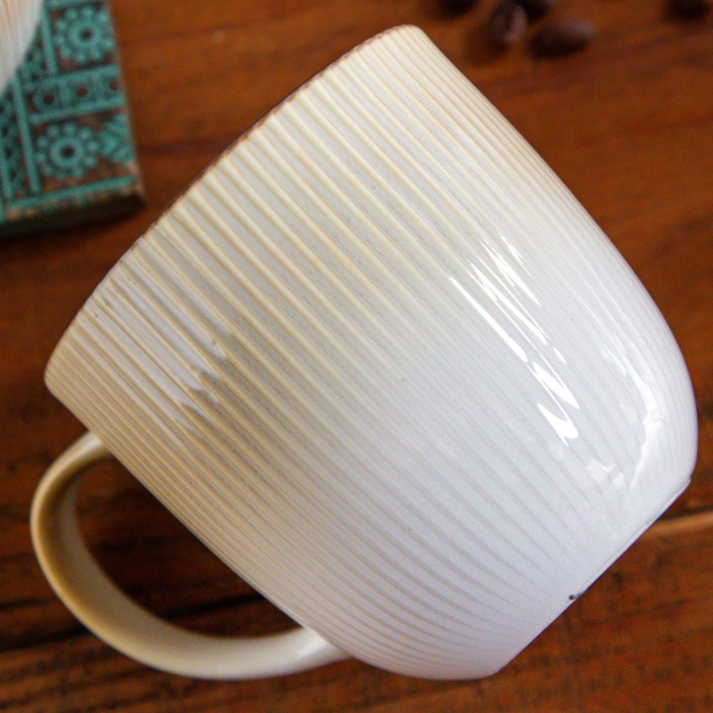 Aura Lines Golden Hue Coffee Mug (Set of 2) – 350 ml 350ml