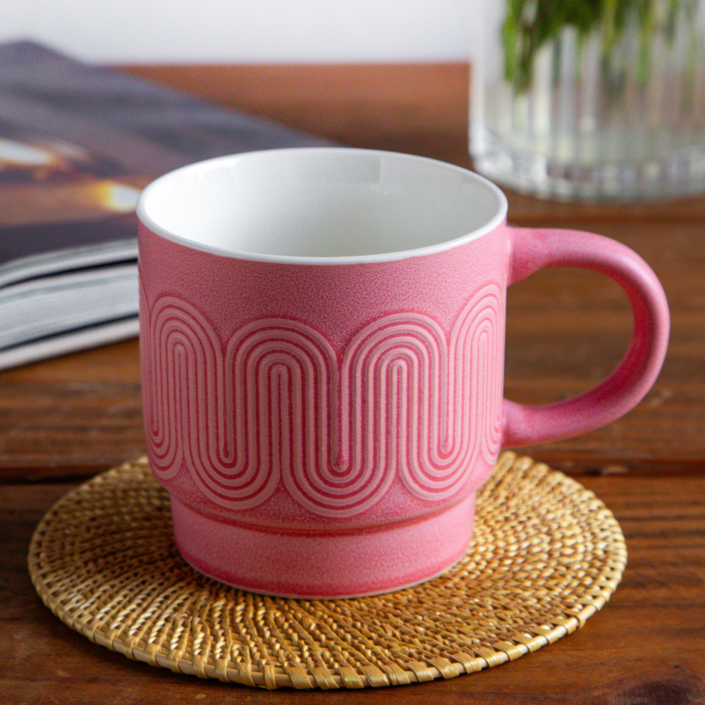 Waveform Collection – Rose Tide Coffee Mug (Set of 2) – 380 ml 380ml